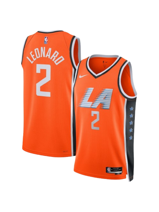 LA CLIPPERS 2025/26 CITY EDITION SWINGMAN JERSEY – ORANGE – KAWHI LEONARD