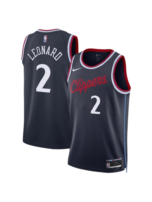 LA CLIPPERS ICON EDITION SWINGMAN JERSEY – NAVY – KAWHI LEONARD