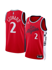 LA CLIPPERS STATEMENT EDITION SWINGMAN JERSEY – RED – KAWHI LEONARD