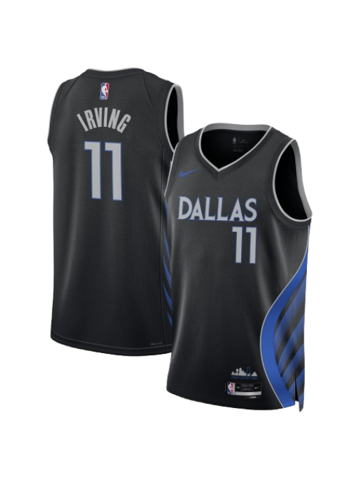 DALLAS MAVERICKS 2025/26 CITY EDITION SWINGMAN JERSEY – BLACK – KYRIE IRVING