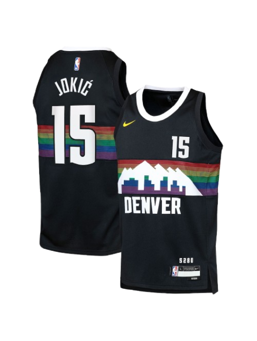 DENVER NUGGETS 2025/26 CITY EDITION SWINGMAN JERSEY – BLACK – NIKOLA JOKIĆ