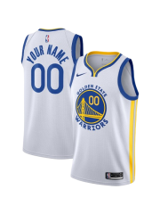 GOLDEN STATE WARRIORS ASSOCIATION EDITION SWINGMAN JERSEY – WHITE – CUSTOM NAME & NUMBER