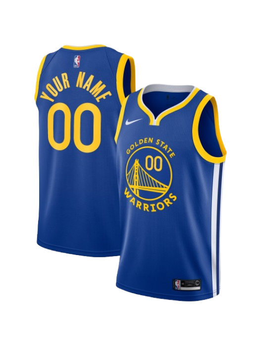 GOLDEN STATE WARRIORS ICON EDITION SWINGMAN JERSEY – ROYAL BLUE – CUSTOM NAME & NUMBER