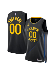 GOLDEN STATE WARRIORS STATEMENT EDITION SWINGMAN JERSEY – BLACK – CUSTOM NAME & NUMBER