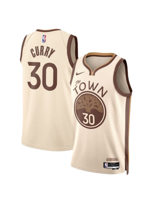 GOLDEN STATE WARRIORS 2025/26 CITY EDITION SWINGMAN JERSEY – TAN – STEPHEN CURRY