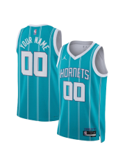 CHARLOTTE HORNETS ICON EDITION SWINGMAN JERSEY – TEAL – CUSTOM NAME & NUMBER