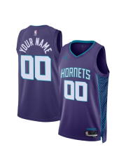 CHARLOTTE HORNETS STATEMENT EDITION SWINGMAN JERSEY – PURPLE – CUSTOM NAME & NUMBER