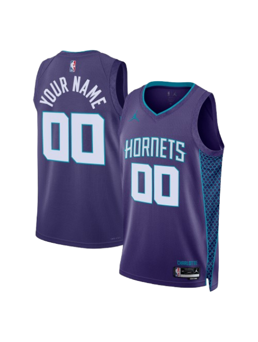 CHARLOTTE HORNETS STATEMENT EDITION SWINGMAN JERSEY – PURPLE – CUSTOM NAME & NUMBER