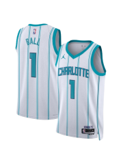 CHARLOTTE HORNETS ASSOCIATION EDITION SWINGMAN JERSEY – WHITE – LAMELO BALL