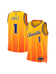 CHARLOTTE HORNETS 2025/26 CITY EDITION SWINGMAN JERSEY – GOLD – LAMELO BALL