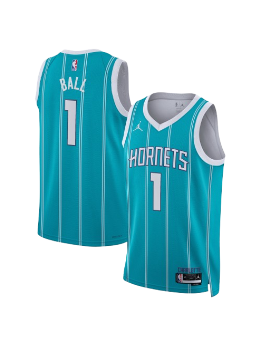 CHARLOTTE HORNETS ICON EDITION SWINGMAN JERSEY – TEAL – LAMELO BALL