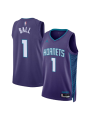 CHARLOTTE HORNETS STATEMENT EDITION SWINGMAN JERSEY – PURPLE – LAMELO BALL