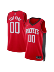 HOUSTON ROCKETS ICON EDITION SWINGMAN JERSEY – RED – CUSTOM NAME & NUMBER
