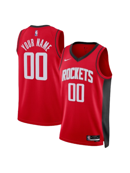 HOUSTON ROCKETS ICON EDITION SWINGMAN JERSEY – RED – CUSTOM NAME & NUMBER