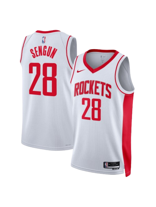 HOUSTON ROCKETS ASSOCIATION EDITION SWINGMAN JERSEY – WHITE – ALPEREN SENGUN