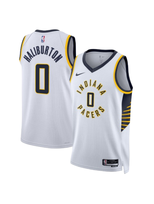 INDIANA PACERS ASSOCIATION EDITION SWINGMAN JERSEY - WHITE - TYRESE HALIBURTON