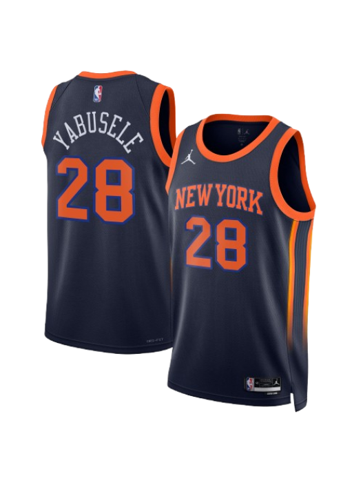 NEW YORK KNICKS STATEMENT EDITION SWINGMAN JERSEY – NAVY – GUERSCHON YABUSELE