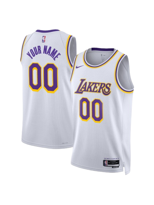 LOS ANGELES LAKERS ASSOCIATION EDITION SWINGMAN JERSEY – WHITE – CUSTOM NAME & NUMBER