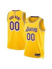 LOS ANGELES LAKERS ICON EDITION SWINGMAN JERSEY – GOLD – CUSTOM NAME & NUMBER