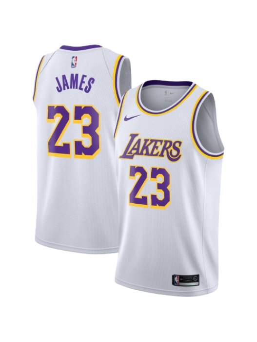 LOS ANGELES LAKERS ASSOCIATION EDITION SWINGMAN JERSEY – WHITE – LEBRON JAMES