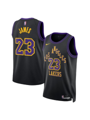 LOS ANGELES LAKERS 2025/26 CITY EDITION SWINGMAN JERSEY – BLACK – LEBRON JAMES