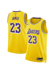 LOS ANGELES LAKERS ICON EDITION SWINGMAN JERSEY - GOLD - LEBRON JAMES