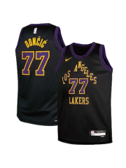 LOS ANGELES LAKERS 2025/26 CITY EDITION SWINGMAN JERSEY – BLACK – LUKA DONČIĆ
