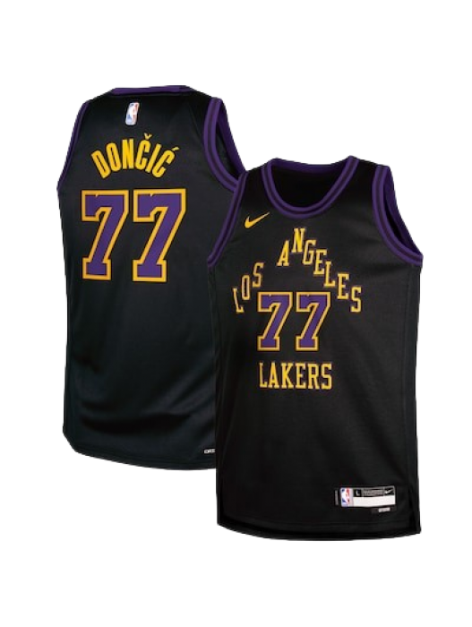 LOS ANGELES LAKERS 2025/26 CITY EDITION SWINGMAN JERSEY – BLACK – LUKA DONČIĆ