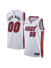 MIAMI HEAT ASSOCIATION EDITION SWINGMAN JERSEY – WHITE – CUSTOM NAME & NUMBER