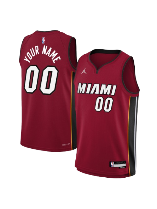 MIAMI HEAT STATEMENT EDITION SWINGMAN JERSEY – RED – CUSTOM NAME & NUMBER