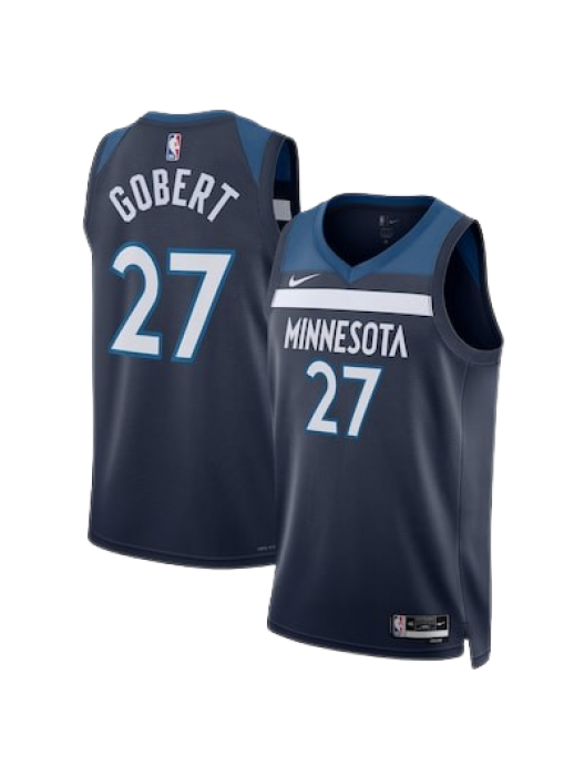 MINNESOTA TIMBERWOLVES ICON EDITION SWINGMAN JERSEY – NAVY – RUDY GOBERT