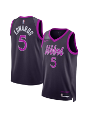 MINNESOTA TIMBERWOLVES 2025/26 CITY EDITION SWINGMAN JERSEY – BLACK – ANTHONY EDWARDS