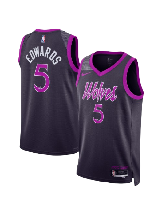MINNESOTA TIMBERWOLVES 2025/26 CITY EDITION SWINGMAN JERSEY – BLACK – ANTHONY EDWARDS