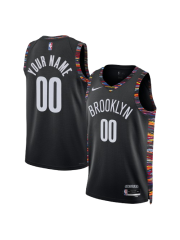BROOKLYN NETS 2025/26 CITY EDITION SWINGMAN JERSEY – BLACK – CUSTOM NAME & NUMBER
