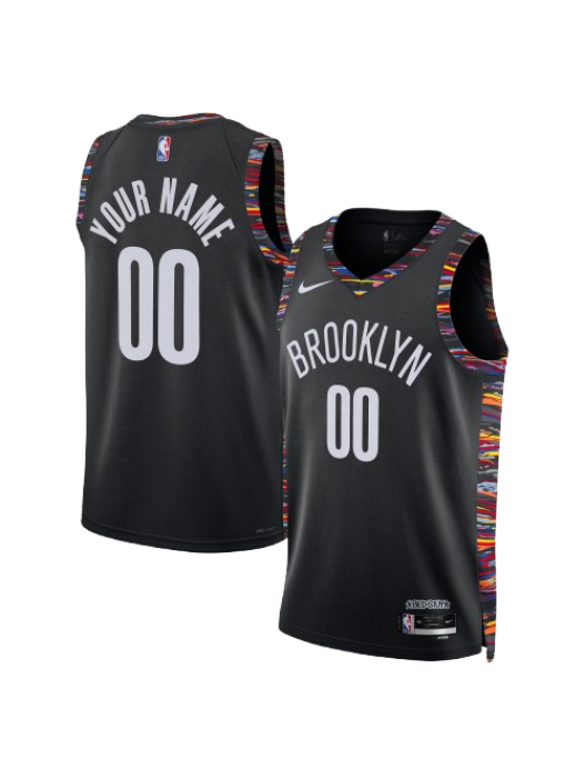 BROOKLYN NETS 2025/26 CITY EDITION SWINGMAN JERSEY – BLACK – CUSTOM NAME & NUMBER