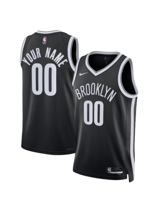 BROOKLYN NETS ICON EDITION SWINGMAN JERSEY – BLACK – CUSTOM NAME & NUMBER