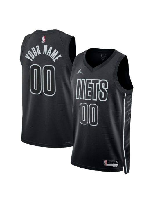 BROOKLYN NETS STATEMENT EDITION SWINGMAN JERSEY – GREY – CUSTOM NAME & NUMBER