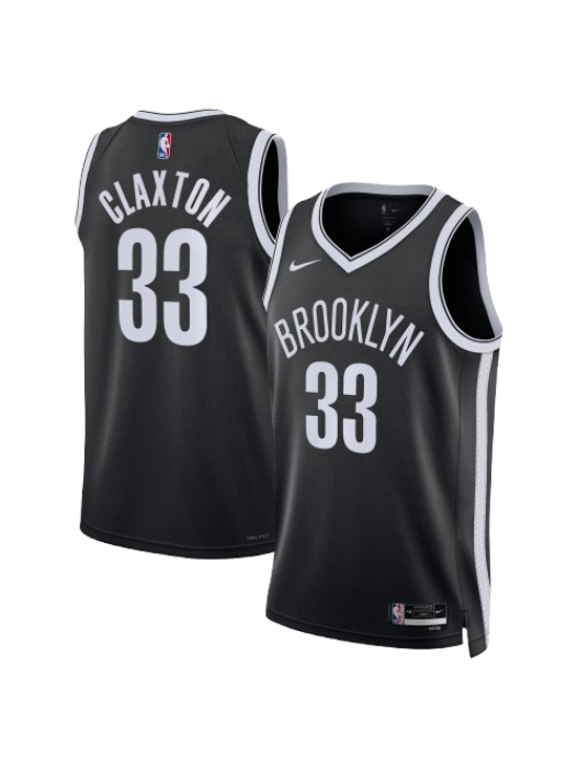 BROOKLYN NETS ICON EDITION SWINGMAN JERSEY – BLACK – NIC CLAXTON