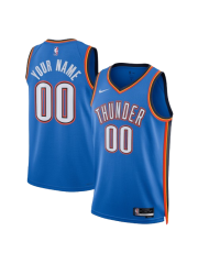 OKLAHOMA CITY THUNDER ICON EDITION SWINGMAN JERSEY – BLUE – CUSTOM NAME & NUMBER