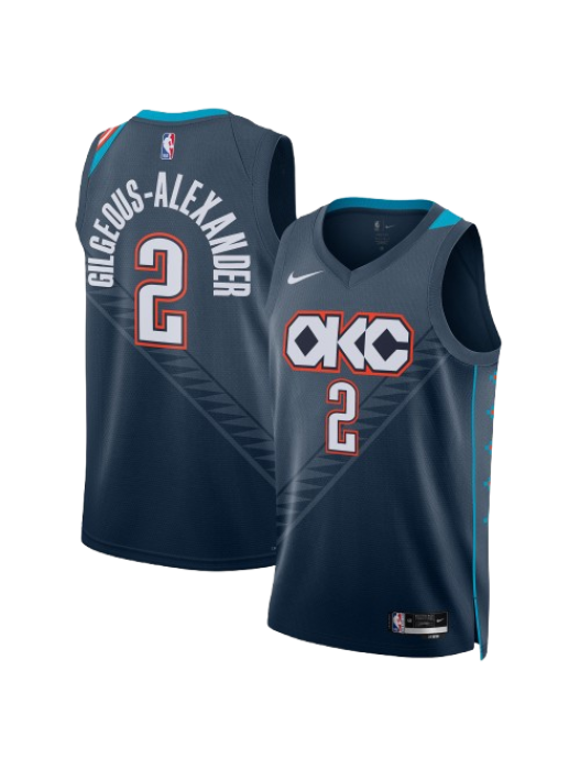 OKLAHOMA CITY THUNDER 2025/26 CITY EDITION SWINGMAN JERSEY – GRAY – SHAI GILGEOUS-ALEXANDER