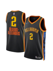 OKLAHOMA CITY THUNDER CITY EDITION SWINGMAN JERSEY 2024 - BLACK - SHAI GILGEOUS-ALEXANDER
