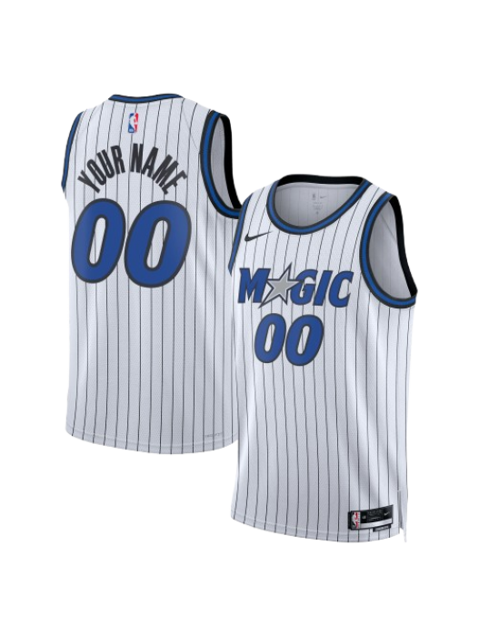 ORLANDO MAGIC ASSOCIATION EDITION SWINGMAN JERSEY – WHITE – CUSTOM NAME & NUMBER