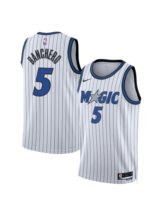 ORLANDO MAGIC ASSOCIATION EDITION SWINGMAN JERSEY – WHITE – PAOLO BANCHERO