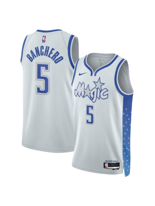 ORLANDO MAGIC 2025/26 CITY EDITION SWINGMAN JERSEY – WHITE – PAOLO BANCHERO