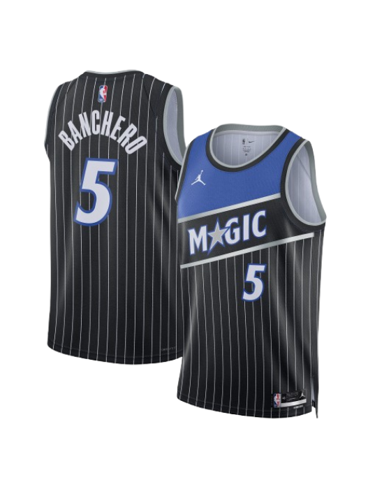 ORLANDO MAGIC STATEMENT EDITION SWINGMAN JERSEY – BLACK – PAOLO BANCHERO