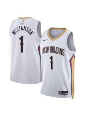 NEW ORLEANS PELICANS ASSOCIATION EDITION SWINGMAN JERSEY – WHITE – ZION WILLIAMSON