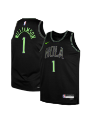 NEW ORLEANS PELICANS 2025/26 CITY EDITION SWINGMAN JERSEY – BLACK – ZION WILLIAMSON