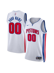 DETROIT PISTONS ASSOCIATION EDITION SWINGMAN JERSEY – WHITE – CUSTOM NAME & NUMBER