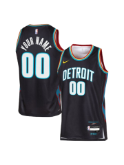 DETROIT PISTONS 2025/26 CITY EDITION SWINGMAN JERSEY – BLACK – CUSTOM NAME & NUMBER