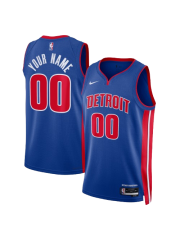 DETROIT PISTONS ICON EDITION SWINGMAN JERSEY – BLUE – CUSTOM NAME & NUMBER